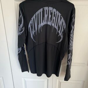 Civil Regime Black Long Sleeve Compression Shirt